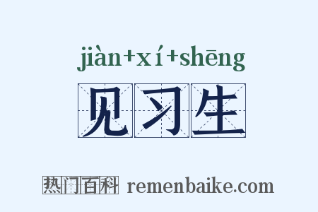 见习生是什么意思的图片